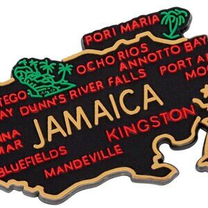 Jamaica magnet lychee Jamaica's Map Tourist Travel Fridge Accessories